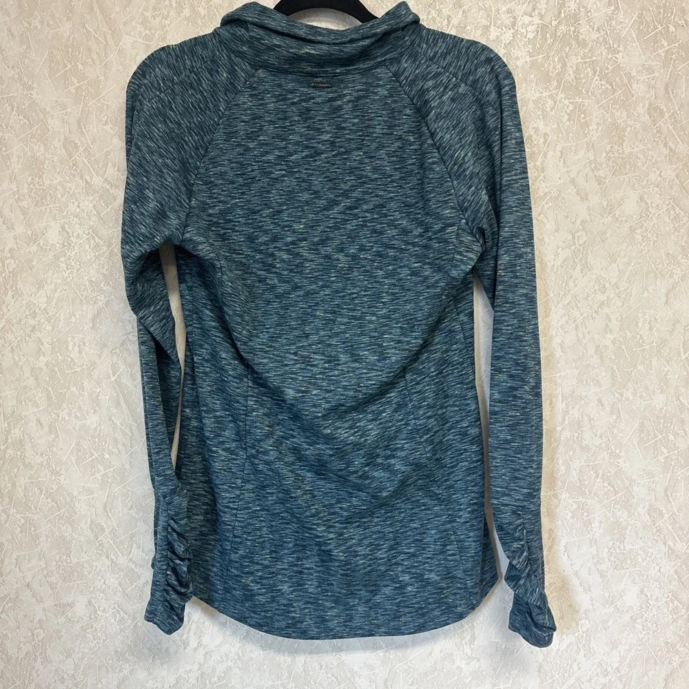 Columbia Outerspaced Sweater Women L Plus Ruffle Hiking Gorpcore 1/4 Zip Trek - Picture 2 of 10